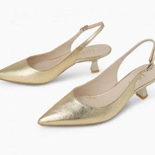 ZAPATOS DE SALÓN DORADOS CHAKI