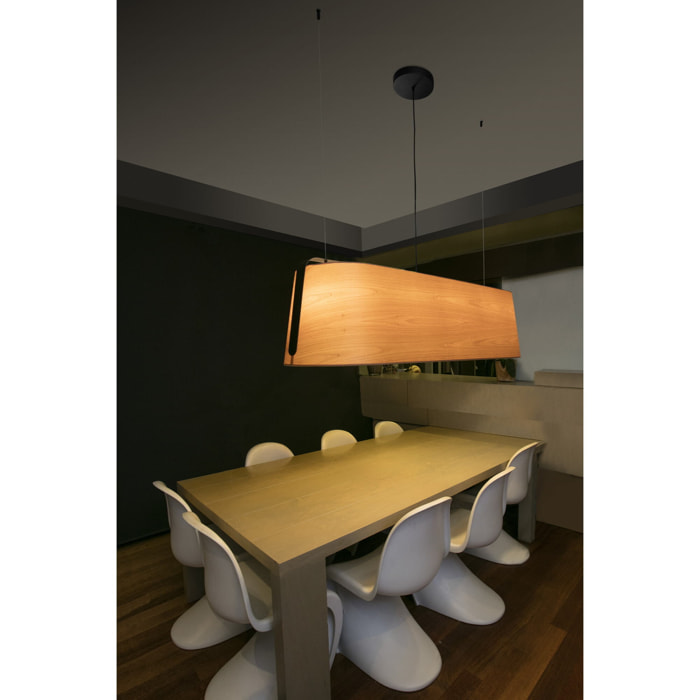 STOOD 5L Colgante negro y madera