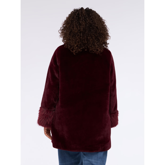 Fiorella Rubino - Cappotto peluches - Bordeaux