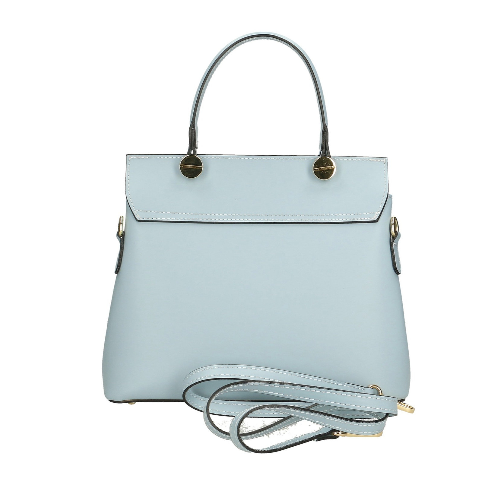 Borsa a mano da donna Made in Italy - Modello Lunaria - 100% pelle - 27.0 x 23.0 x 12.0 cm