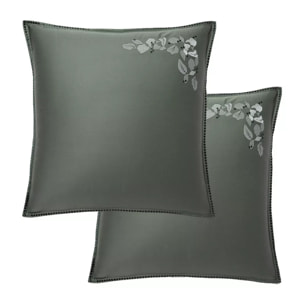 Lot de 2 taies Cayla cedre