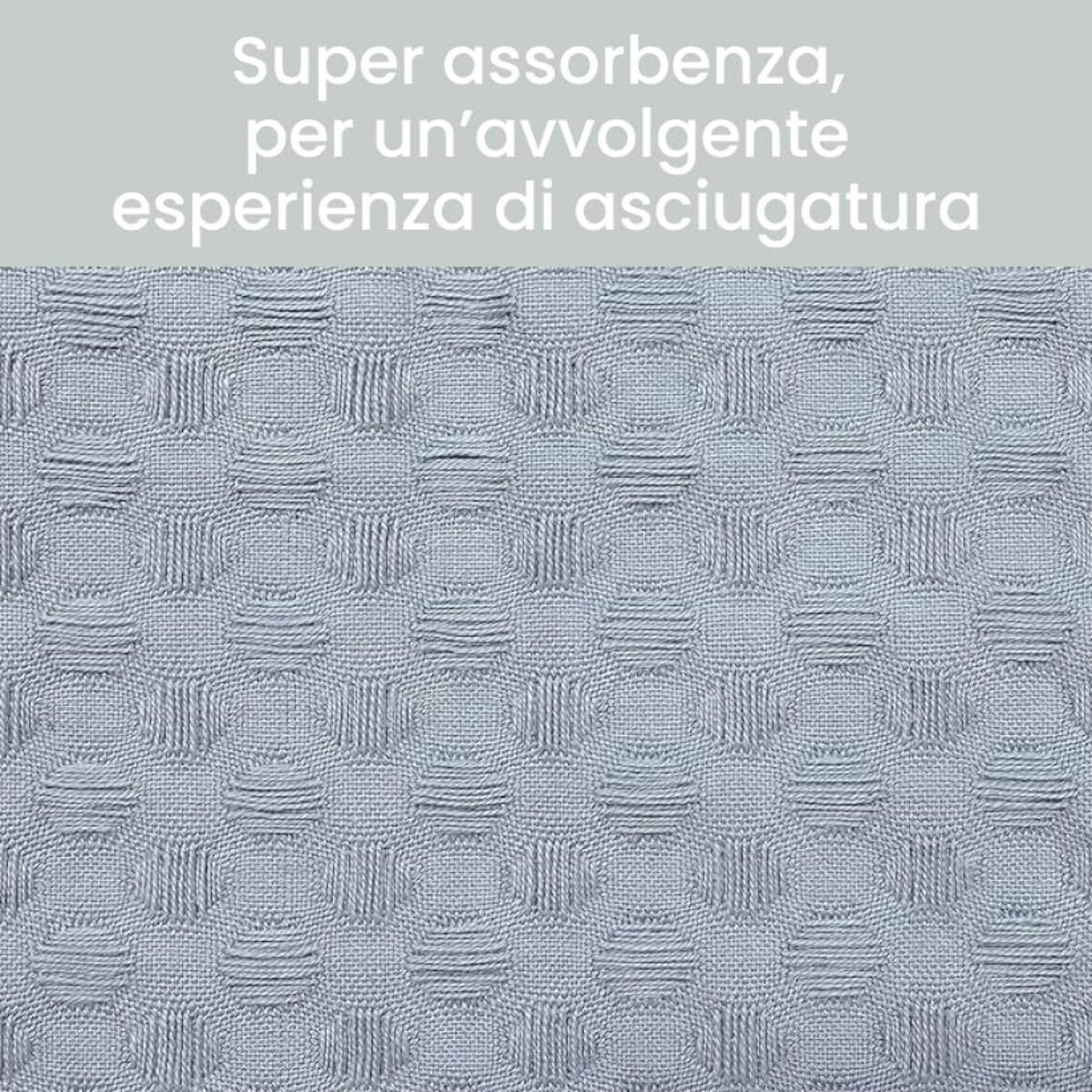 Set asciugamani bagno in cotone - AZZURRO