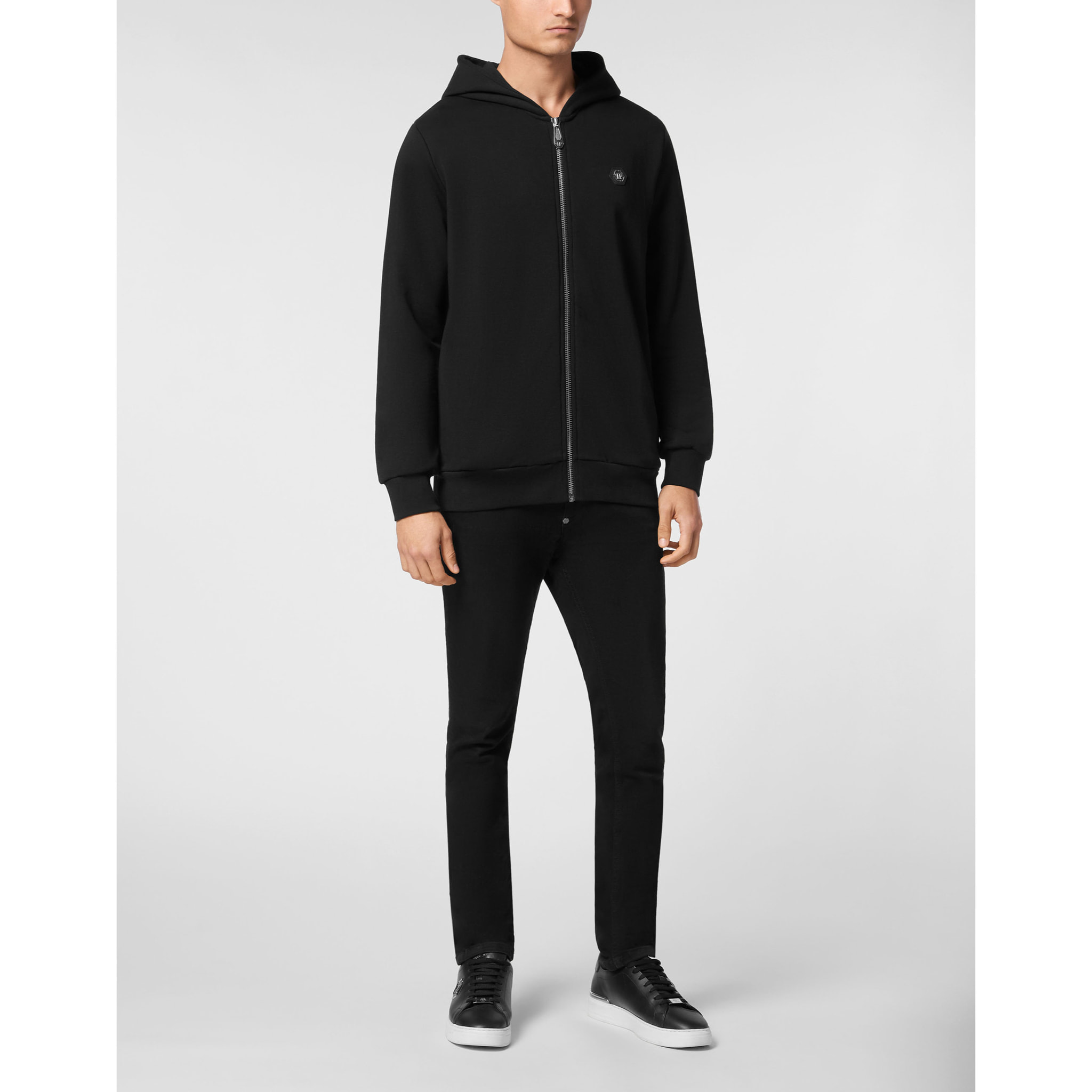 PHILIPP PLEIN Hooded Sweatjacket SKULL