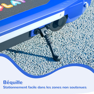 Trottinette électrique enfant LED multicolore max. 10Km/h autonomie 8Km béquille acier bleu
