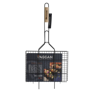 Well home - parrilla para hamburguesas grill rack negro antiadherente