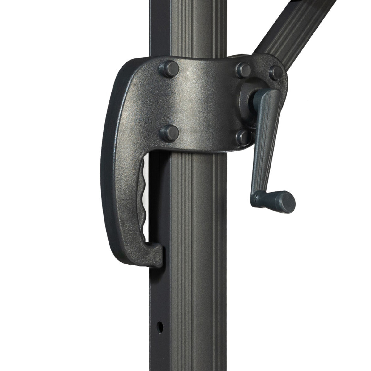 Parasol Sombra 360° rond Ø3m gris + housse