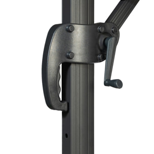 Parasol Sombra 360° rond Ø3m gris + housse