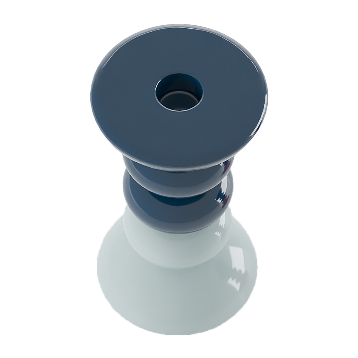 Memphis - Set de 2 bougeoirs verticaux céramique tricolore