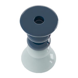 Memphis - Set de 2 bougeoirs verticaux céramique tricolore