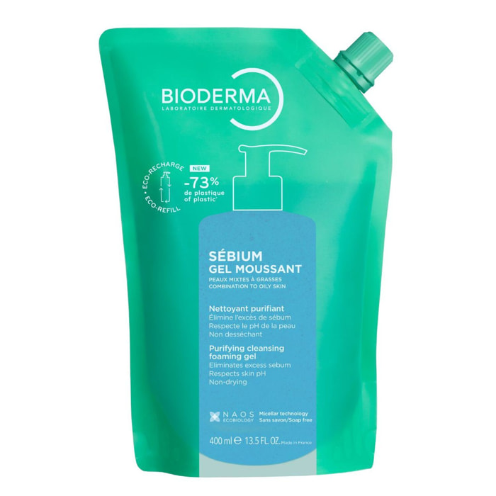 Sébium - Éco-Recharge Gel Moussant Nettoyant Purifiant