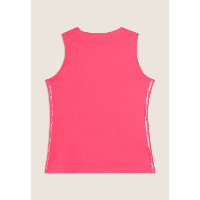 Canotta Regular con Logo FREDDY e Inserti Elastici