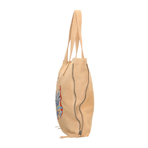 Borsa a spalla da Donna Paolina in Vera Pelle Made in Italy 37x37x6 cm