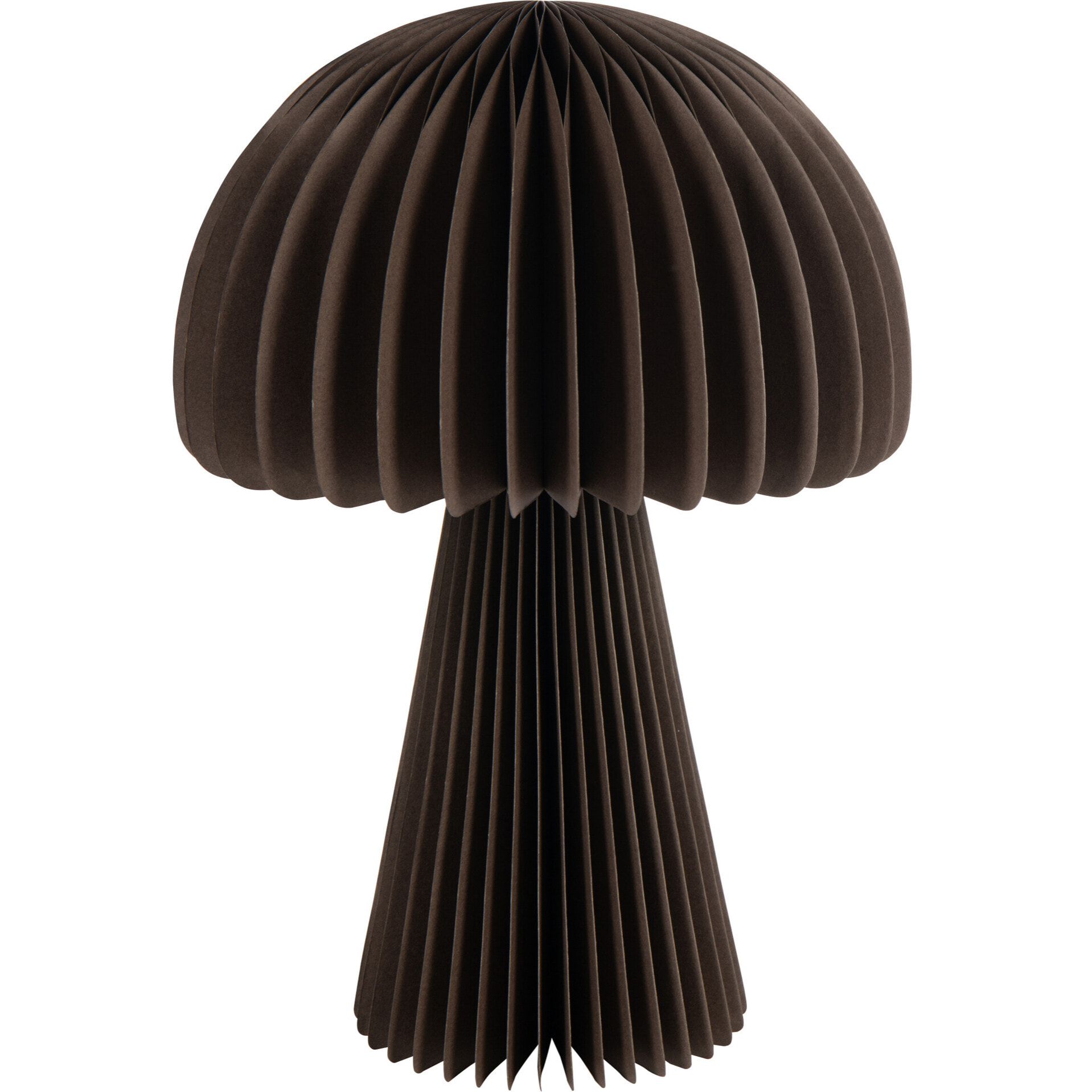 J-Line abat-jour Champignon Pliable - papier - brun