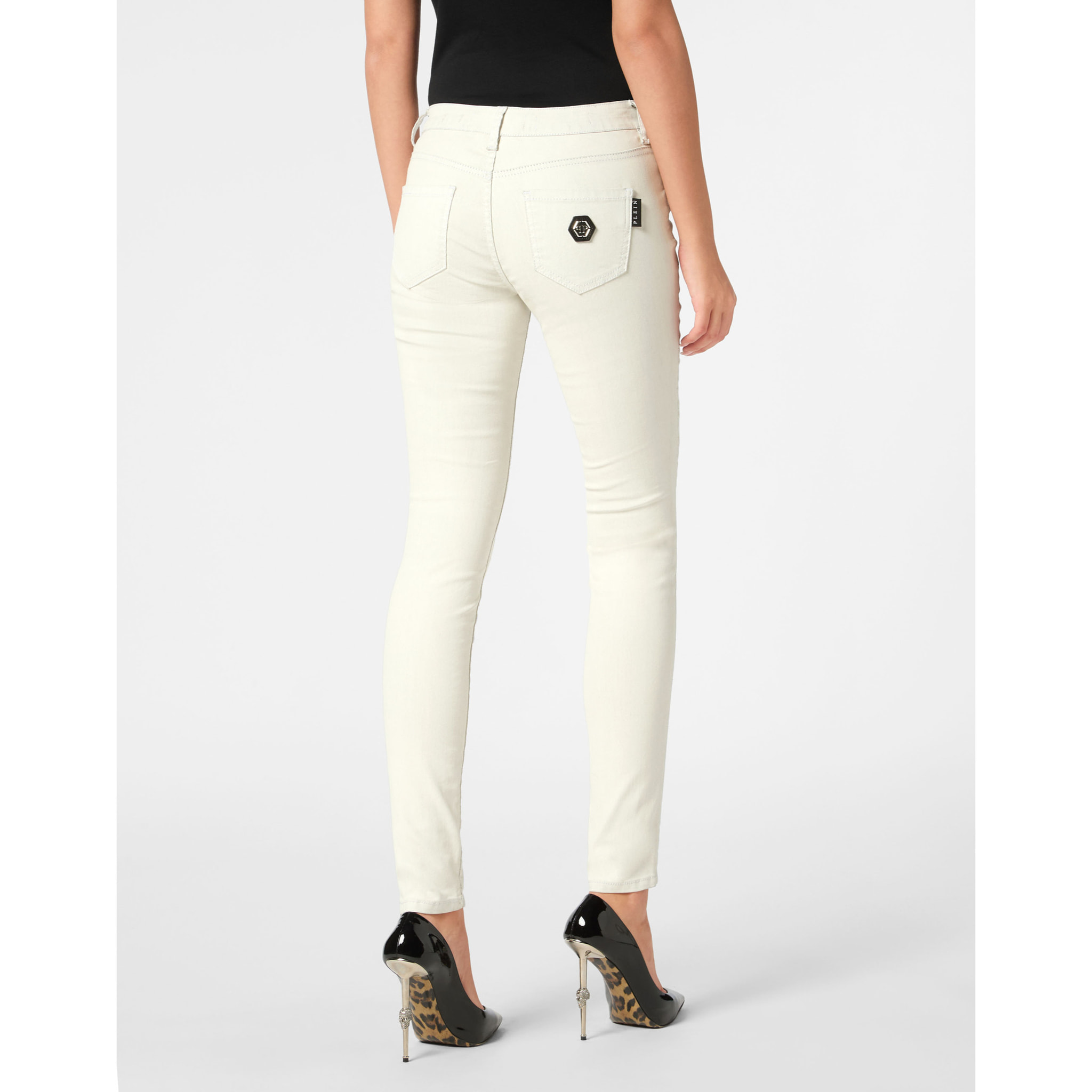 PHILIPP PLEIN High Waist Jegging HEART