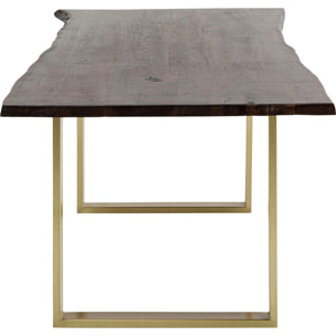 Table Harmony noyer laiton Kare Design