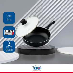 Poêle à frire 28 cm avec couvercle en verre Elo Smart Life