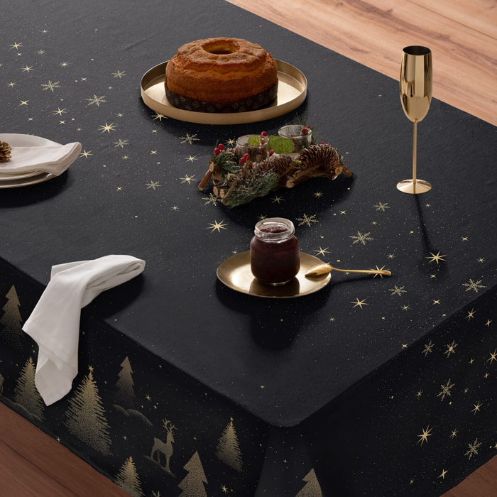 Nappe de Noël en coton155x300 cm