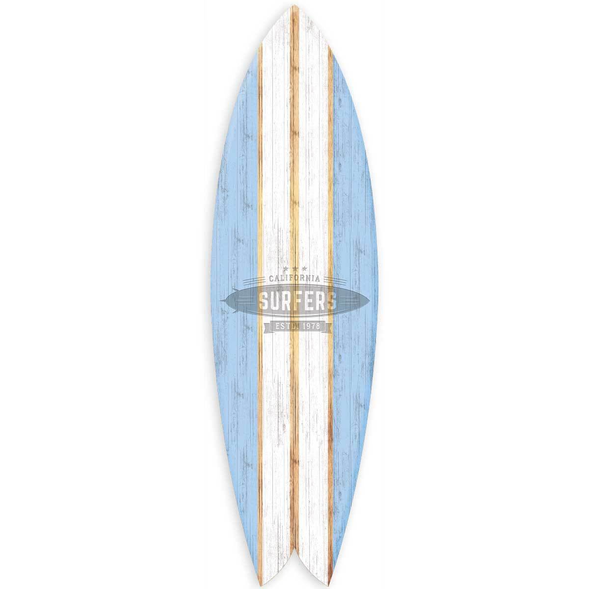 Planche Déco Surf California Surfers 1978 Tableau alu Dibond