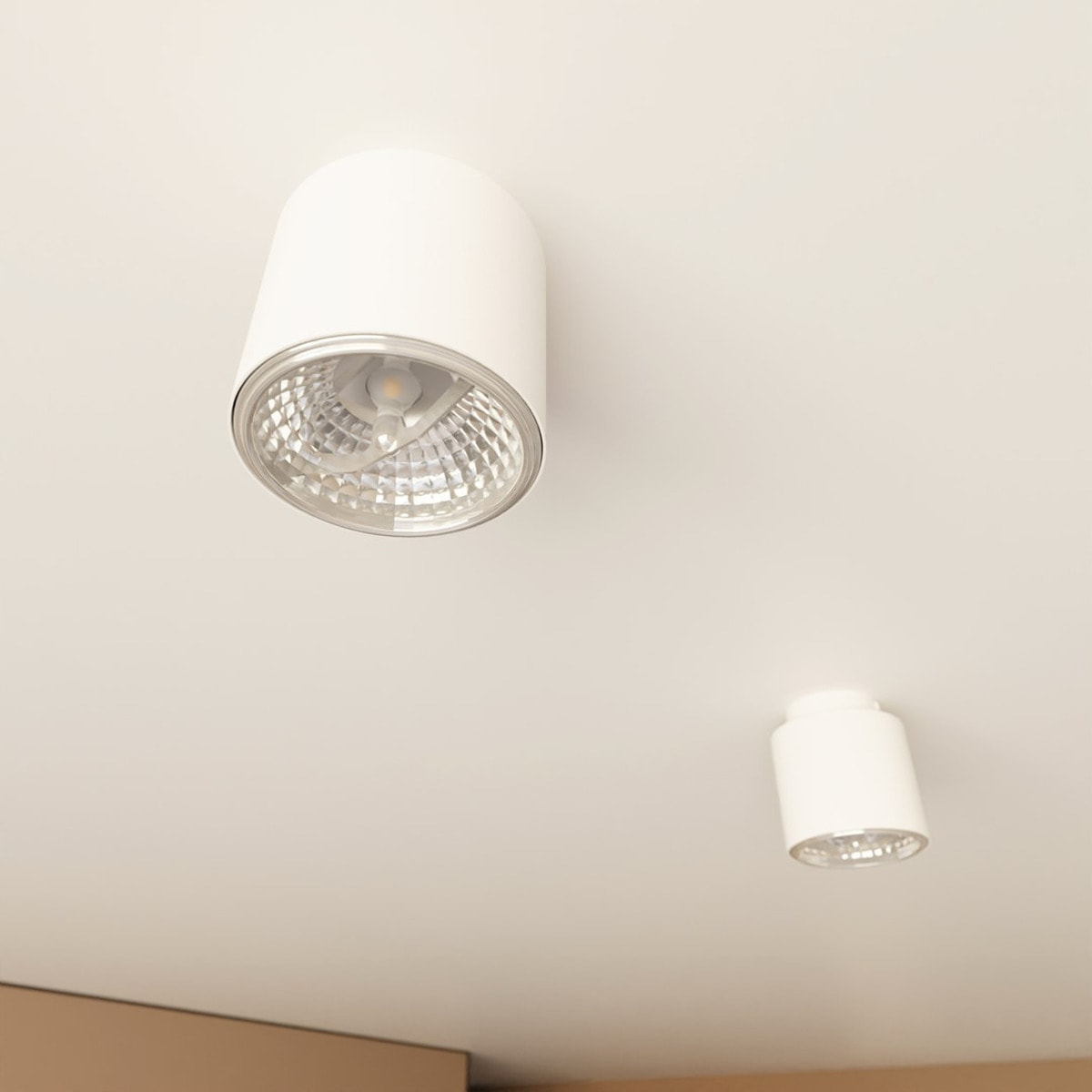 Faretto Nano in acciaio bianco