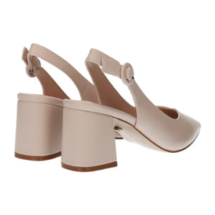 Décolleté sling back Donna Tata Italia Beige