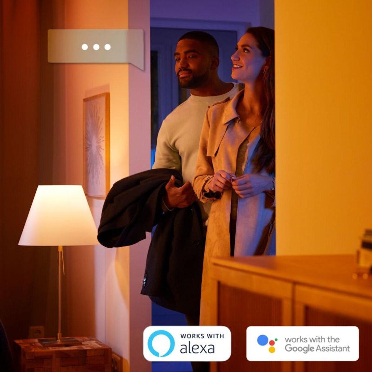 Ruban LED PHILIPS HUE W&C LightStrips 2M + Base