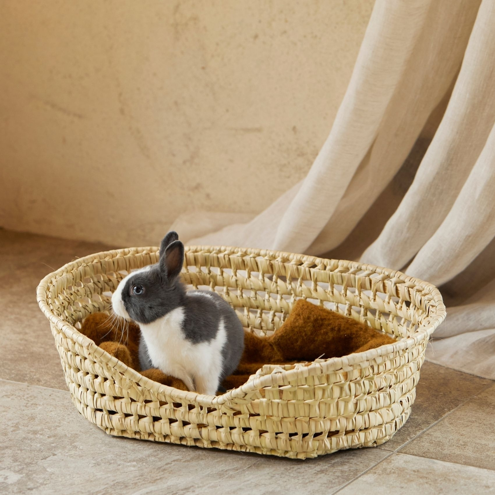 Panier Osier pour chat - Naturel