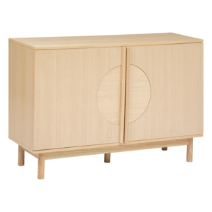 Buffet 2 portes "Arden" en placage frêne 119x40cm