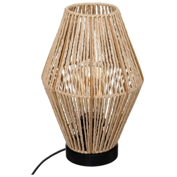 Lampe "Aissa" - métal & papier H32 cm