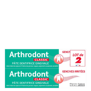 Arthrodont Classic - Duo Pâte Dentifrice Gingivale Gencives Sensibles 2 X 75 ml