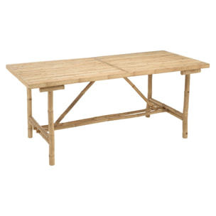 VITAL - Table à manger en bambou 180x80cm