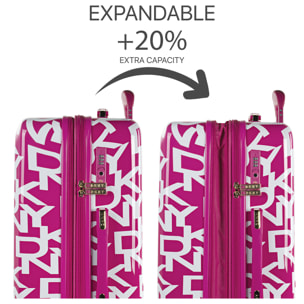 Juego De Maletas Pc Dkny Dkny-626 Signature Hardside Magenta