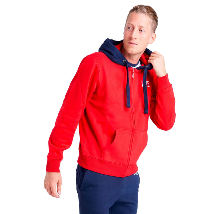 Tuta da uomo con cappuccio e zip Leone 1947 Apparel Vintage Small Logo