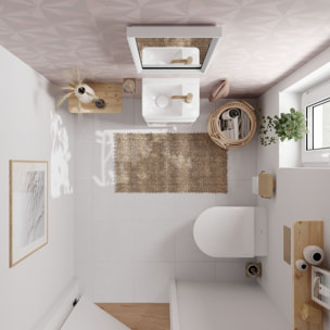 Mitigeur lavabo Tecturis S 80 Ecosmart+ Bronze brossé