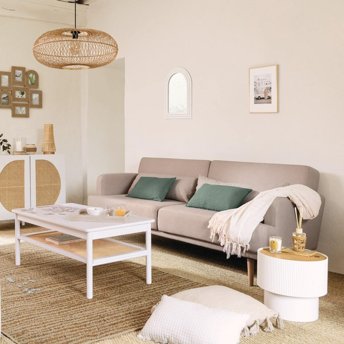 Canapé convertible Jack 3 places beige