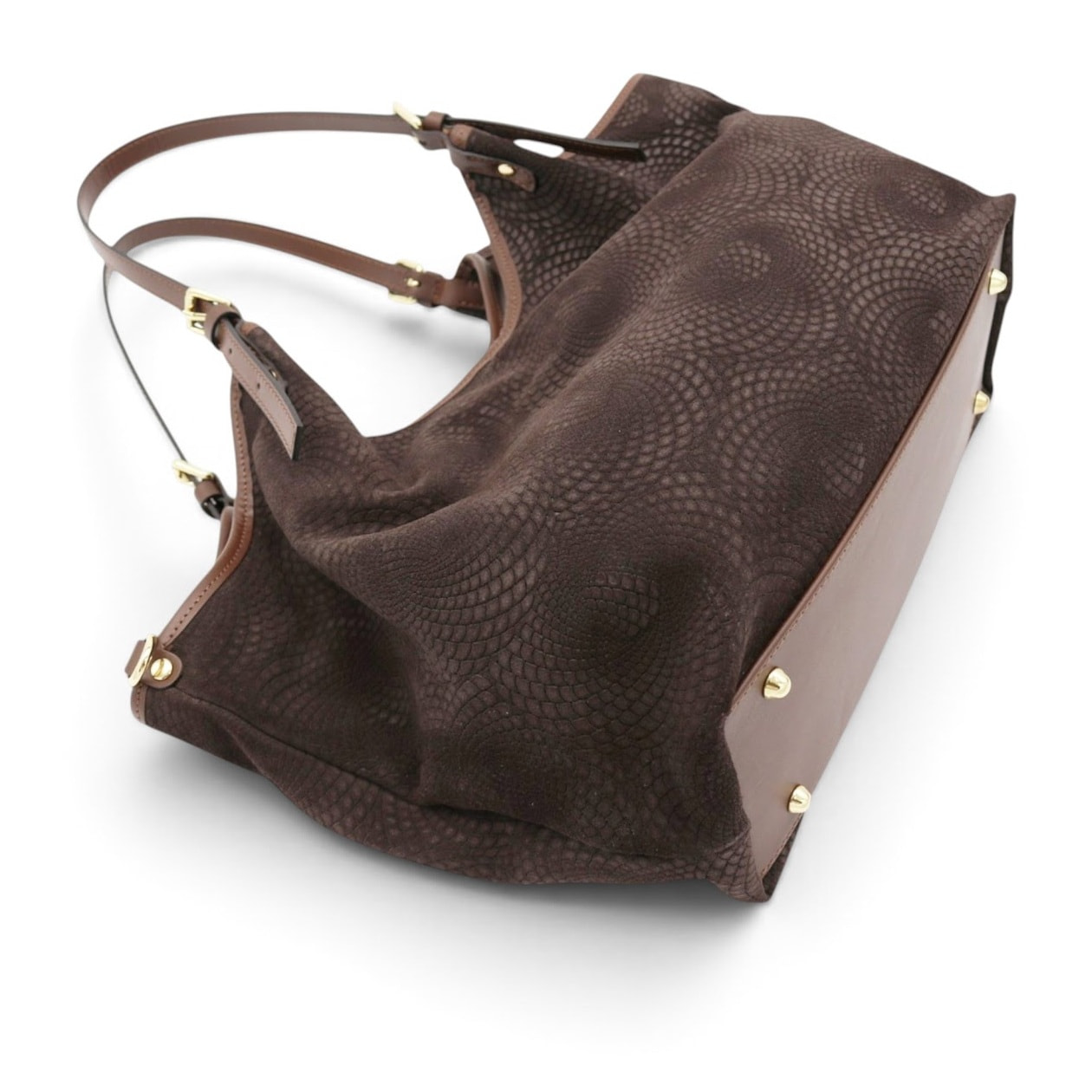 Borsa a Spalla Cheval Firenze Savanah Suede Testa di Moro
