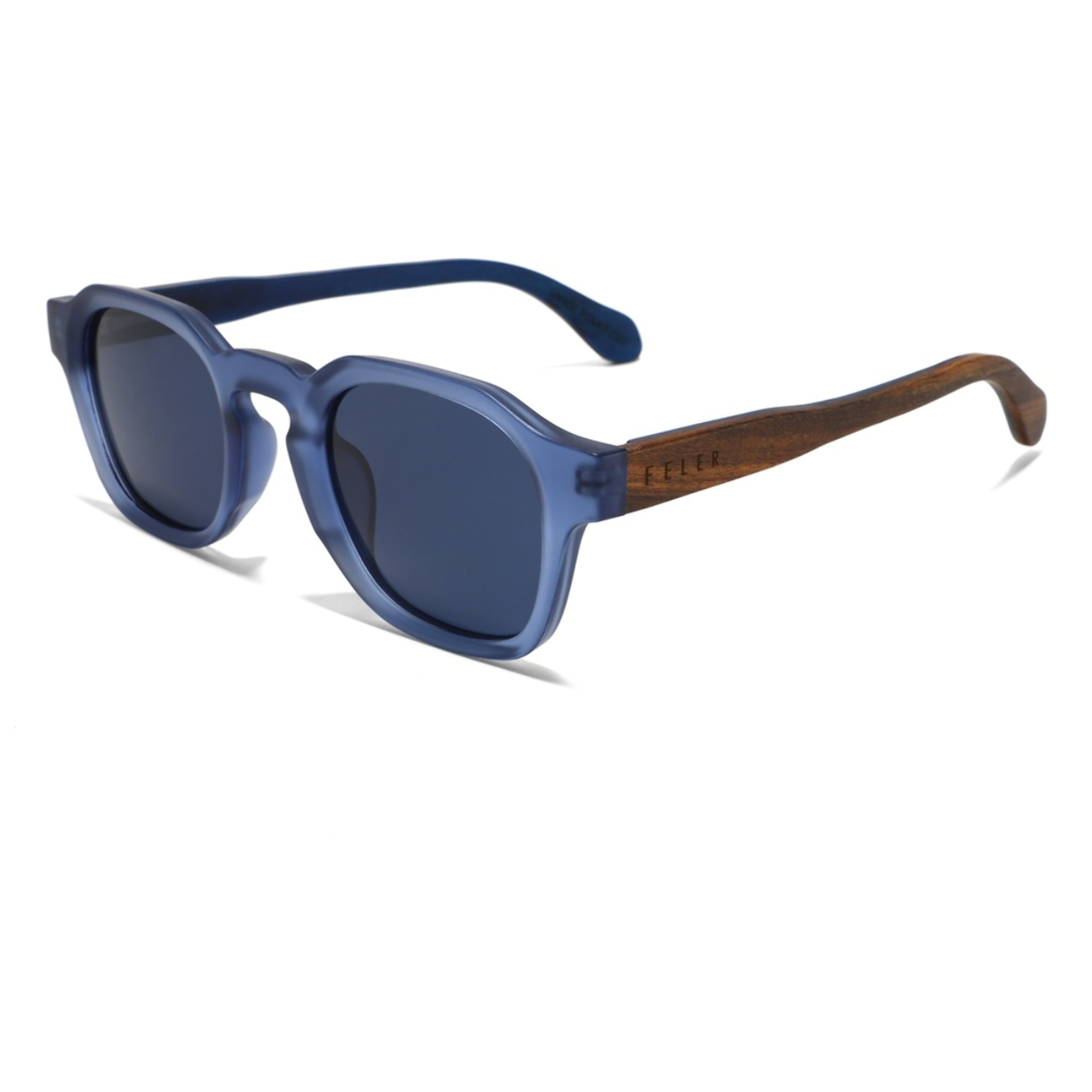Gafas de Sol Feler 1600-4 Polarizadas de Madera Unisex 45 mm