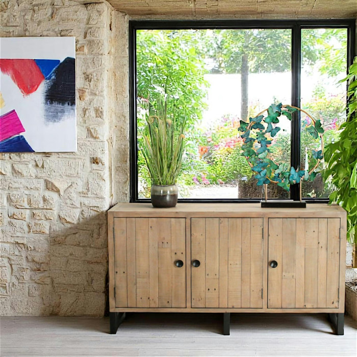 Buffet 3 portes bois recyclé AUCKLAND