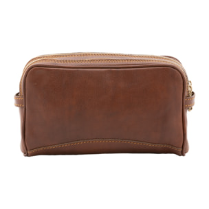 Pochette  unisex In Vera pelle Made in Italy 24x18x7 cm
