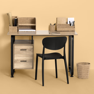 Corbeille de bureau "Kord" en papier tressé