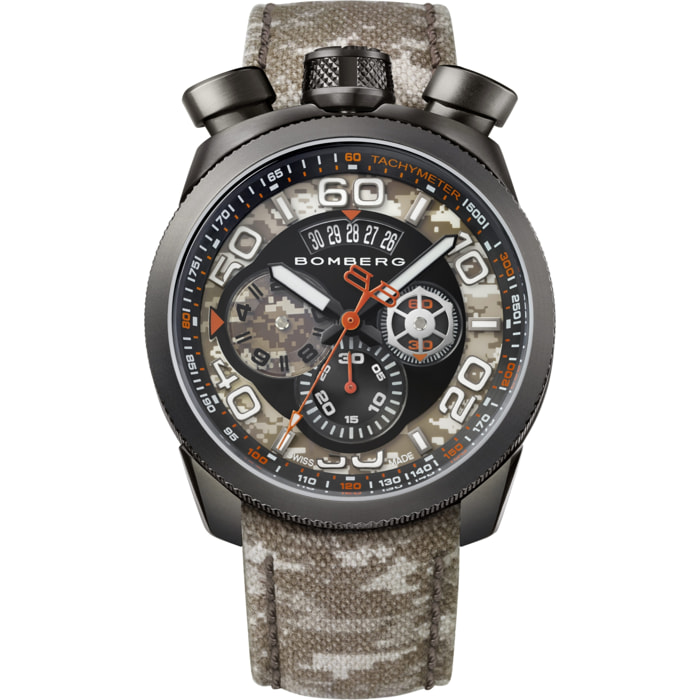 Reloj Bomberg BS45.018 Hombre Analogico Cuarzo con Correa de Cuero