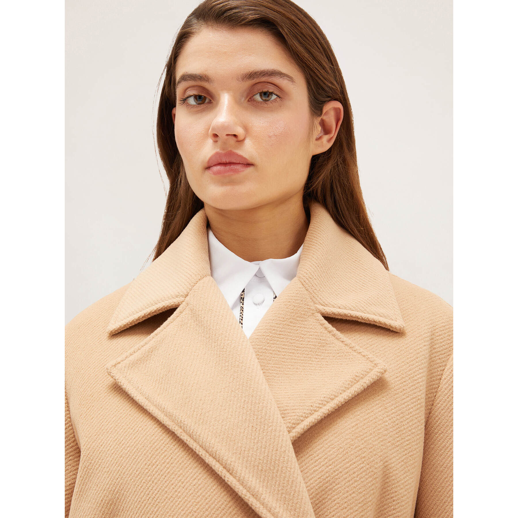 Motivi - Abrigo largo cruzado - Beige