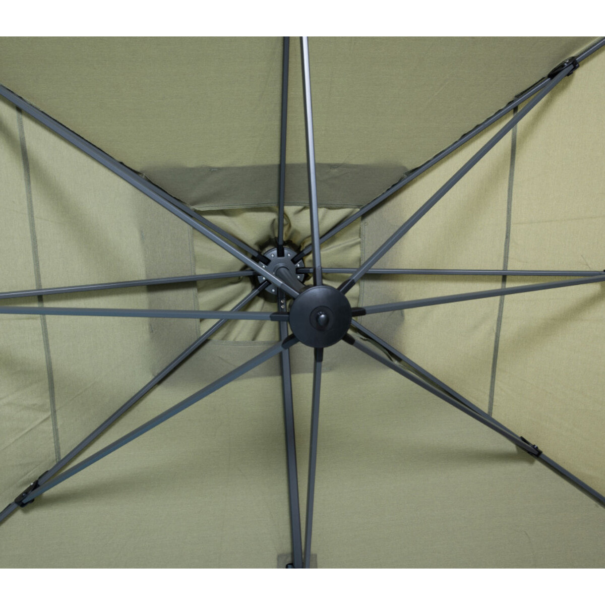 Parasol déporté 4x3m - vert mélèze - SAPHIR