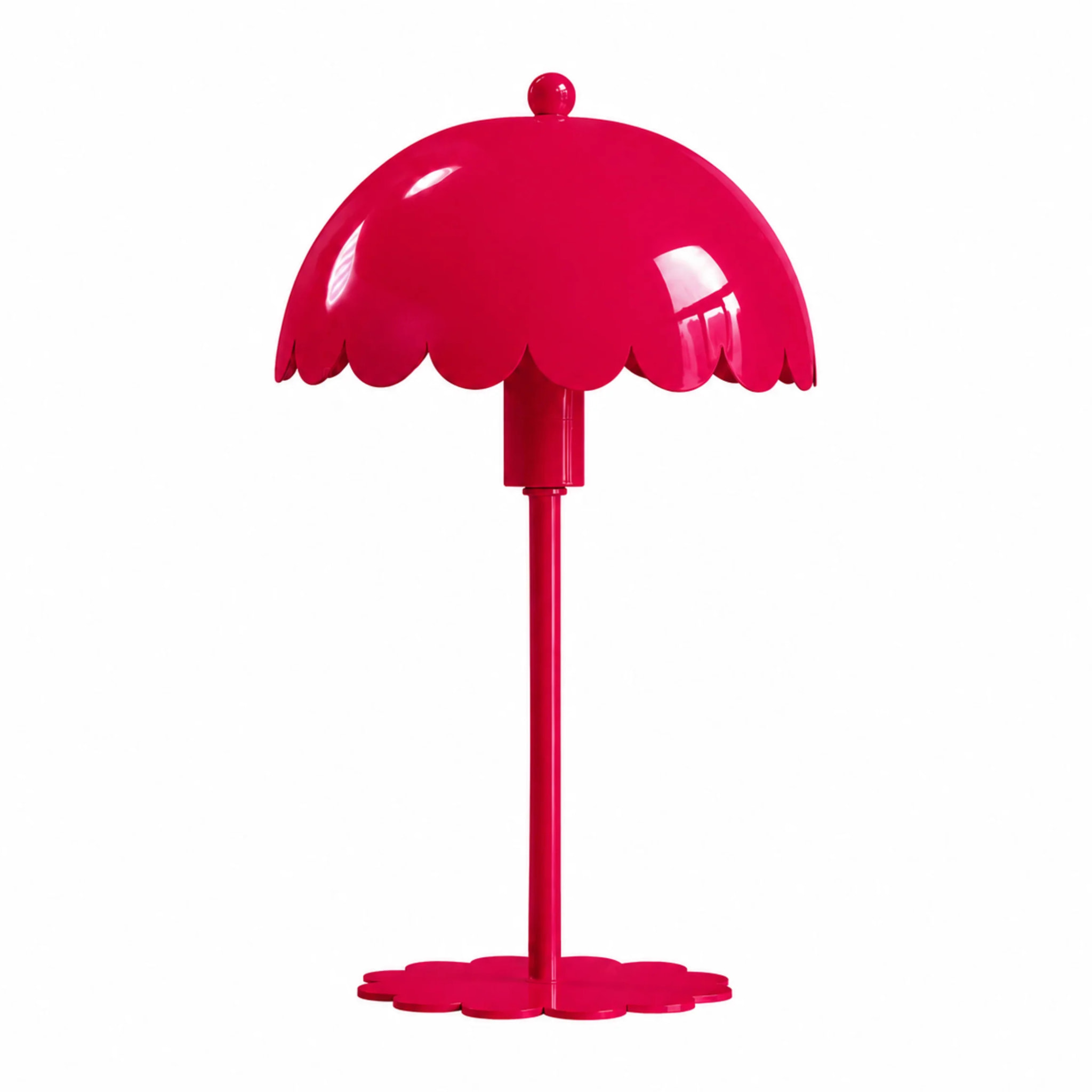 Lampe à poser en métal framboise - Margot
