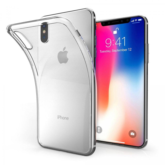 Coque iPhone Xs Max souple en silicone transparente