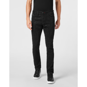 PHILIPP PLEIN Vaqueros de corte recto MONOGRAM