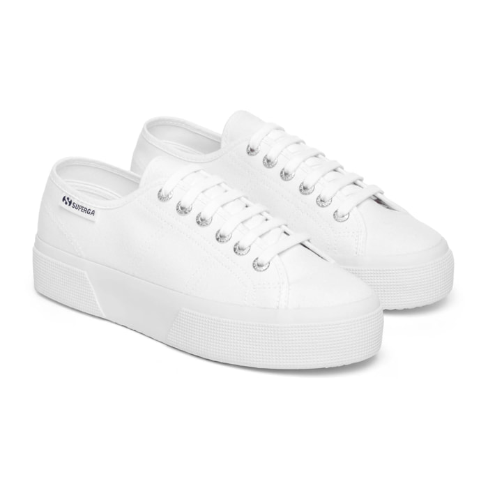Superga - Zapatos de mujer Unisex Blanco - 3740 Platform Leggera
