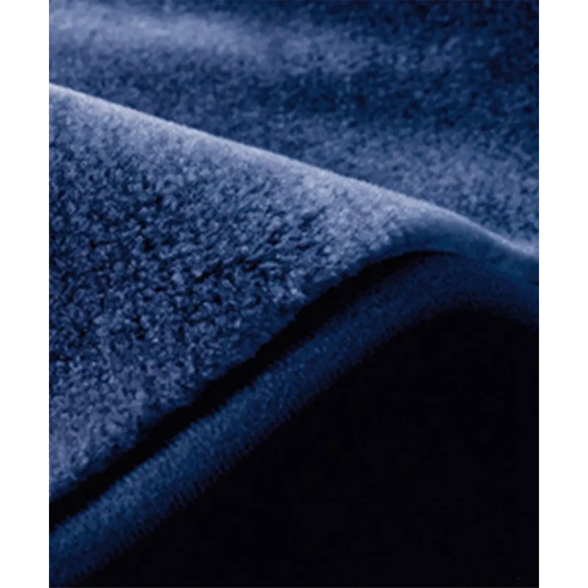 Coperta Plaid Blu Navy in tinta unita con morbido pile di poliestere