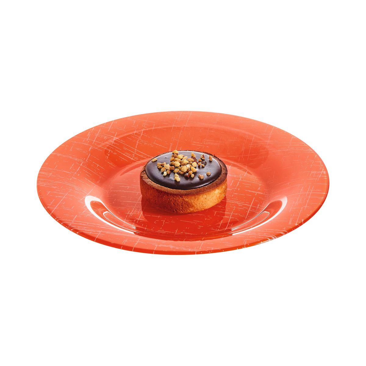 Assiette à dessert orange 19,5 cm Poppy - Luminarc