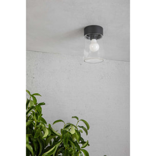 KILA Plafonnier en gris foncé transparent