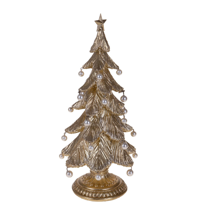 Albero natale con perle - Pezzi 1 - ORO - Bianchi Dino SpA